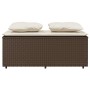 Set comedor de jardín 3 piezas y cojines ratán sintético marrón by , Garden sets - Ref: Foro24-4003903, Price: 246,01 €, Disc...