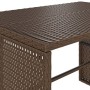 Set comedor de jardín 3 piezas y cojines ratán sintético marrón by , Garden sets - Ref: Foro24-4003903, Price: 246,01 €, Disc...