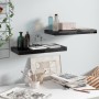 Estante flotante de pared 2 uds MDF negro brillo 50x23x3,8 cm | Foro24.es | Tu tienda online para hogar, jardín y más Foro24.es