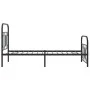 Bed frame with black metal headboard and footboard 80x200 cm by , Beds and slatted bases - Ref: Foro24-377126, Price: 81,07 €...