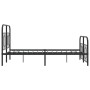 Bettgestell mit schwarzem Metallkopf- und Fußteil 120x190 cm von , Betten und Lattenroste - Ref: Foro24-377132, Preis: 127,68...