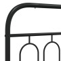 Bettgestell mit schwarzem Metallkopf- und Fußteil 120x190 cm von , Betten und Lattenroste - Ref: Foro24-377132, Preis: 127,68...
