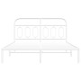 Metallbettgestell mit weißem Kopfteil 140x190 cm von , Betten und Lattenroste - Ref: Foro24-377166, Preis: 100,03 €, Rabatt: %