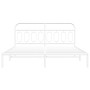 Metallbettgestell mit weißem Kopfteil 180x200 cm von , Betten und Lattenroste - Ref: Foro24-377170, Preis: 114,78 €, Rabatt: %