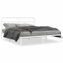 Metallbettgestell mit weißem Kopfteil 193x203 cm von , Betten und Lattenroste - Ref: Foro24-377172, Preis: 112,36 €, Rabatt: %