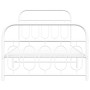 Estructura cama metal con cabecero y pie cama blanca 100x200 cm de , Camas y somieres - Ref: Foro24-377179, Precio: 73,89 €, ...