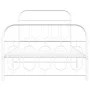 Metal bed frame with white headboard and footboard 100x200 cm by , Beds and slatted bases - Ref: Foro24-377179, Price: 73,02 ...