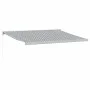 Toldo retráctil aluminio y tela gris antracita y blanco 4x3 m de , Toldos - Ref: Foro24-3216125, Precio: 928,30 €, Descuento: %