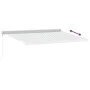 Toldo retráctil aluminio y tela gris antracita y blanco 4x3 m de , Toldos - Ref: Foro24-3216125, Precio: 928,30 €, Descuento: %