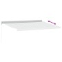 Toldo retráctil aluminio y tela gris antracita y blanco 4x3 m by , Awnings - Ref: Foro24-3216125, Price: 908,61 €, Discount: %