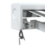 Toldo retráctil aluminio y tela gris antracita y blanco 4x3 m by , Awnings - Ref: Foro24-3216125, Price: 908,61 €, Discount: %