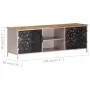 Rauer TV-Schrank aus Mangoholz, 120 x 30 x 40 cm von vidaXL, TV-Möbel - Ref: Foro24-323737, Preis: 109,37 €, Rabatt: %