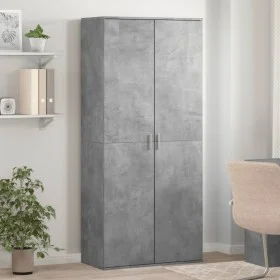 Mueble zapatero contrachapada gris hormigón 80x39x178 cm by , Shoe racks and shoe organizers - Ref: Foro24-3276675, Price: 18...