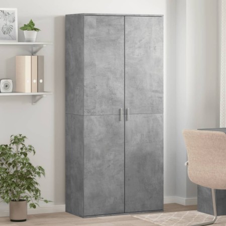 Mueble zapatero contrachapada gris hormigón 80x39x178 cm by , Shoe racks and shoe organizers - Ref: Foro24-3276675, Price: 18...