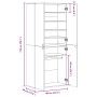 Mueble zapatero contrachapada gris hormigón 80x39x178 cm by , Shoe racks and shoe organizers - Ref: Foro24-3276675, Price: 18...