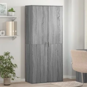 Schuhschrank aus Sonoma-Eichen-Ingenieurholz 80x39x178 cm in Grau. von , Schuhregale und Schuhorganisatoren - Ref: Foro24-327...