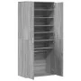 Mueble zapatero madera de ingeniería gris Sonoma 80x39x178 cm by , Shoe racks and shoe organizers - Ref: Foro24-3276677, Pric...