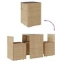 Sillas y mesita de jardín 3 piezas ratán sintético cojín beige de , Conjuntos de jardín - Ref: Foro24-4003873, Precio: 195,75...