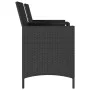 Sofá jardín de 2 plazas con mesa y cojín ratán sintético negro by , Outdoor sofas - Ref: Foro24-4003884, Price: 154,23 €, Dis...