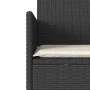 Sofá jardín de 2 plazas con mesa y cojín ratán sintético negro by , Outdoor sofas - Ref: Foro24-4003884, Price: 154,23 €, Dis...