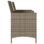 Sofá de jardín 2 plazas con mesa y cojines ratán PE gris by , Outdoor sofas - Ref: Foro24-4003886, Price: 141,64 €, Discount: %