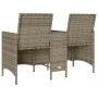 Sofá de jardín 2 plazas con mesa y cojines ratán PE gris by , Outdoor sofas - Ref: Foro24-4003886, Price: 141,64 €, Discount: %