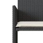 Sofá de jardín 2 plazas con mesa y taburetes ratán PE negro by , Outdoor sofas - Ref: Foro24-4003890, Price: 187,49 €, Discou...