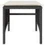 Sofá de jardín 2 plazas con mesa y taburetes ratán PE negro by , Outdoor sofas - Ref: Foro24-4003890, Price: 184,56 €, Discou...