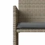 Sofá de jardín 2 plazas con mesa y taburetes ratán PE gris by , Outdoor sofas - Ref: Foro24-4003892, Price: 190,56 €, Discoun...