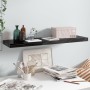 Glossy gray MDF floating wall shelf 90x23.5x3.8 cm by vidaXL, Shelves and shelves - Ref: Foro24-323775, Price: 31,34 €, Disco...