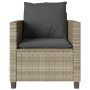 Gartenmöbel-Set 3-teilig aus synthetischem Rattan mit grauen Kissen von , Gartensets - Ref: Foro24-4003901, Preis: 238,76 €, ...
