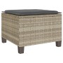 Gartenmöbel-Set 3-teilig aus synthetischem Rattan mit grauen Kissen von , Gartensets - Ref: Foro24-4003901, Preis: 238,76 €, ...