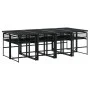 9-teiliges Gartensitzgruppen-Set aus schwarzem Kunststoff-Rattan von , Gartensets - Ref: Foro24-3295050, Preis: 655,60 €, Rab...