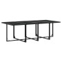 Juego de comedor de jardín 9 piezas ratán sintético negro by , Garden sets - Ref: Foro24-3295050, Price: 588,64 €, Discount: %