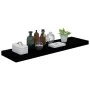 Glossy gray MDF floating wall shelf 90x23.5x3.8 cm by vidaXL, Shelves and shelves - Ref: Foro24-323775, Price: 30,69 €, Disco...
