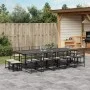 Set comedor de jardín con cojines 15 pzas ratán sintético negro by , Garden sets - Ref: Foro24-3295031, Price: 1,00 €, Discou...