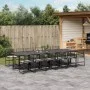 Garten-Essgruppe mit 13-teiligen Kissen aus schwarzem Kunststoff-Rattan. von , Gartensets - Ref: Foro24-3295027, Preis: 1,00 ...