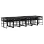 Garten-Essgruppe mit 13-teiligen Kissen aus schwarzem Kunststoff-Rattan. von , Gartensets - Ref: Foro24-3295027, Preis: 936,3...