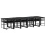 Set comedor de jardín con cojines 13 pzas ratán sintético negro by , Garden sets - Ref: Foro24-3295027, Price: 949,95 €, Disc...