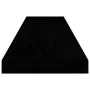 Glossy gray MDF floating wall shelf 90x23.5x3.8 cm by vidaXL, Shelves and shelves - Ref: Foro24-323775, Price: 30,69 €, Disco...