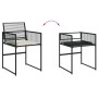 Set de comedor de jardín 9 pzas y cojines ratán sintético negro by , Garden sets - Ref: Foro24-3295025, Price: 618,24 €, Disc...