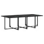 Garten-Essgruppe 9-teilig mit schwarzen Polstern aus synthetischem Rattan von , Gartensets - Ref: Foro24-3295025, Preis: 868,...
