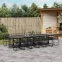 13-teiliges Gartensitzgruppen-Set aus schwarzem Kunststoff-Rattan von , Gartensets - Ref: Foro24-3295052, Preis: 1,00 €, Raba...
