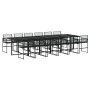 Set de comedor de jardín 13 pzas ratán sintético negro de , Conjuntos de jardín - Ref: Foro24-3295052, Precio: 882,92 €