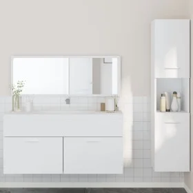 3-teiliges Badezimmermöbelset aus weißem Sperrholz von , Badezimmermöbel - Ref: Foro24-3308526, Preis: 126,40 €, Rabatt: %