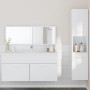 3-teiliges Badezimmermöbelset aus weißem Sperrholz von , Badezimmermöbel - Ref: Foro24-3308526, Preis: 128,49 €, Rabatt: %