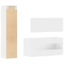 3-teiliges Badezimmermöbelset aus weißem Sperrholz von , Badezimmermöbel - Ref: Foro24-3308526, Preis: 128,49 €, Rabatt: %