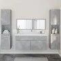 Badezimmermöbel-Set 4-teilig aus grauem Beton-Sperrholz von , Badezimmermöbel - Ref: Foro24-3308539, Preis: 221,72 €, Rabatt: %