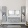 Juego muebles de baño 4 pzas madera contrachapada gris hormigón de , Muebles de baño - Ref: Foro24-3308539, Precio: 225,25 €,...