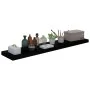 Floating wall shelves 4 pcs glossy black MDF 120x23.5x3.8 cm by vidaXL, Shelves and shelves - Ref: Foro24-323780, Price: 91,7...